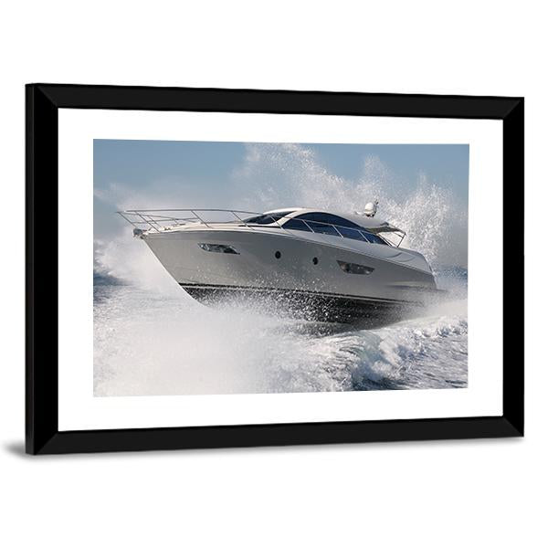 Yacht Jump Canvas Wall Art-3 Horizontal-Gallery Wrap-25" x 16"-Tiaracle