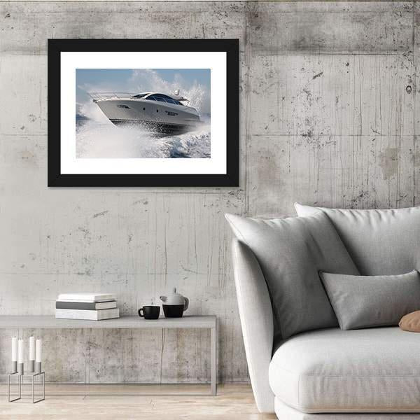 Yacht Jump Canvas Wall Art-3 Horizontal-Gallery Wrap-25" x 16"-Tiaracle