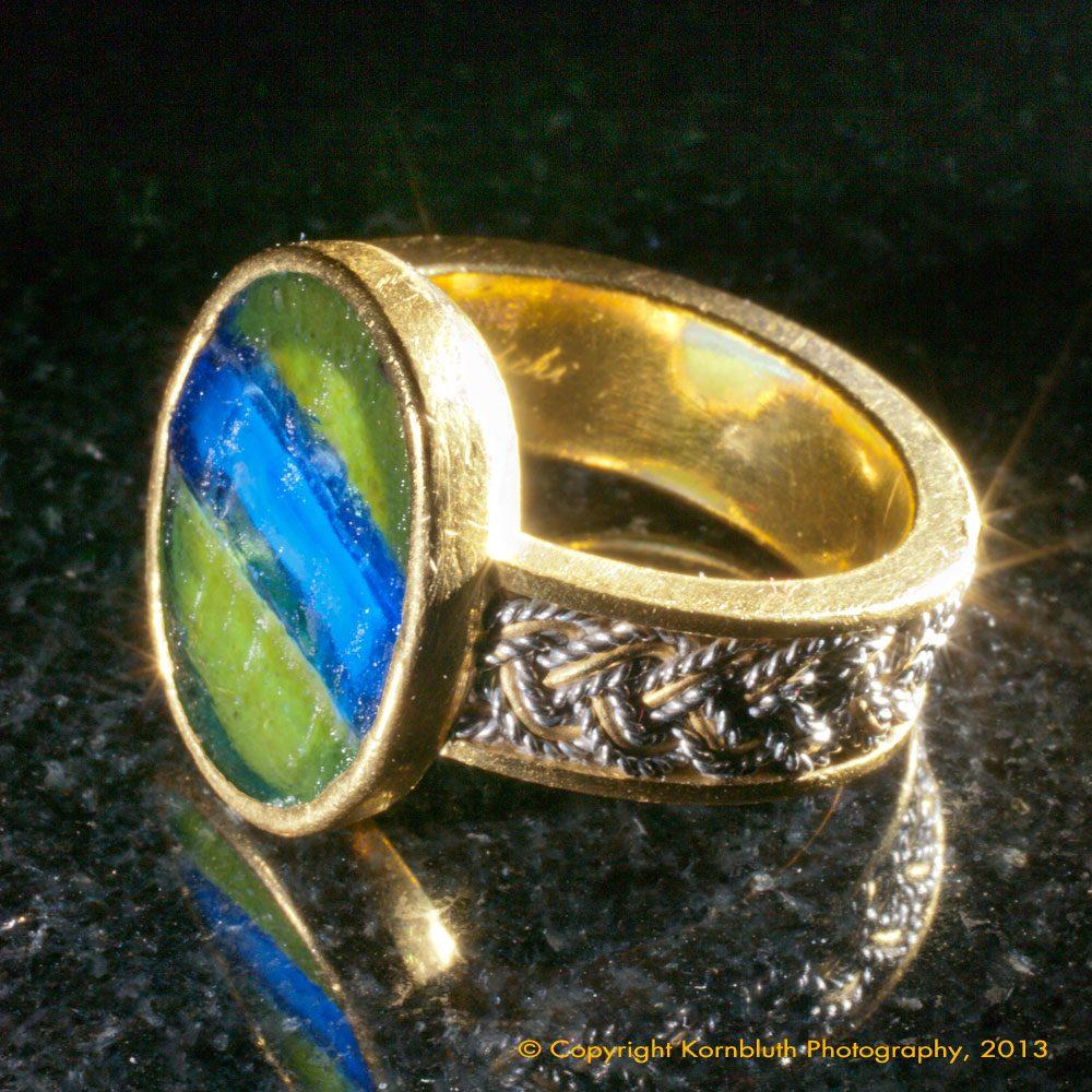 Ein römischer Intaglio eines berittenen Kriegers, ca. 1. Jahrhundert n. Chr.