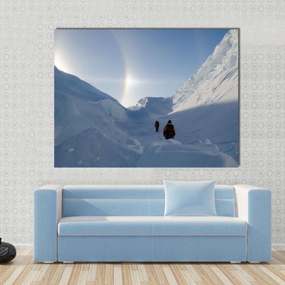 Adventures In Antarctica Canvas Wall Art-1 Piece-Gallery Wrap-48" x 32"-Tiaracle