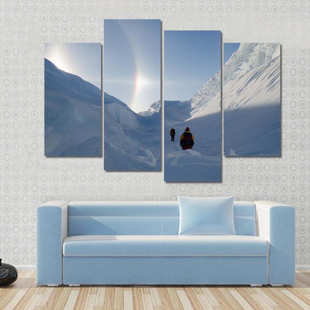 Adventures In Antarctica Canvas Wall Art-4 Pop-Gallery Wrap-50" x 32"-Tiaracle