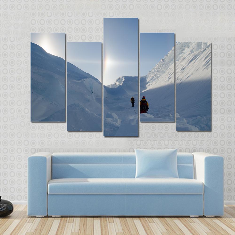 Adventures In Antarctica Canvas Wall Art-5 Pop-Gallery Wrap-47" x 32"-Tiaracle