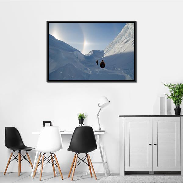 Adventures In Antarctica Canvas Wall Art-3 Horizontal-Gallery Wrap-25" x 16"-Tiaracle