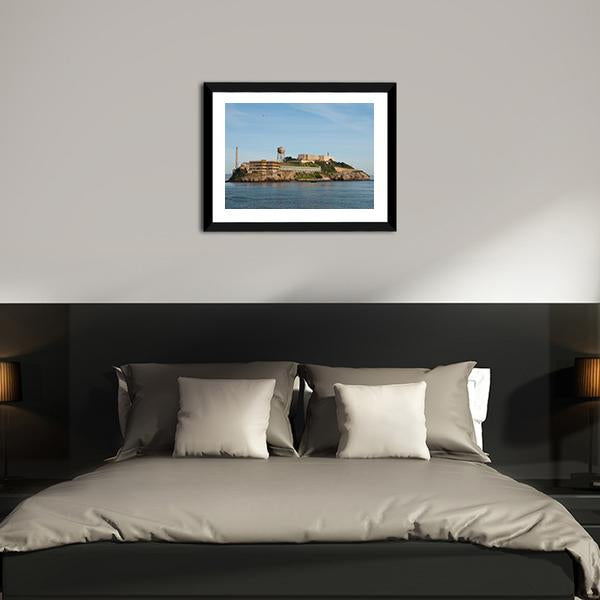 Alcatraz Island In San Francisco Canvas Wall Art-3 Horizontal-Gallery Wrap-25" x 16"-Tiaracle