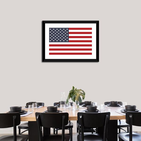 American Flag Canvas Wall Art-3 Horizontal-Gallery Wrap-25" x 16"-Tiaracle