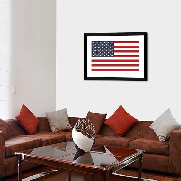 American Flag Canvas Wall Art-3 Horizontal-Gallery Wrap-25" x 16"-Tiaracle