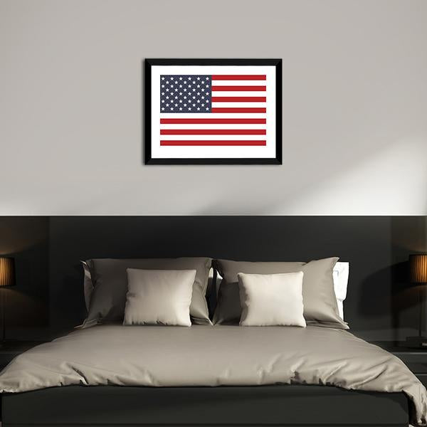 American Flag Canvas Wall Art-3 Horizontal-Gallery Wrap-25" x 16"-Tiaracle