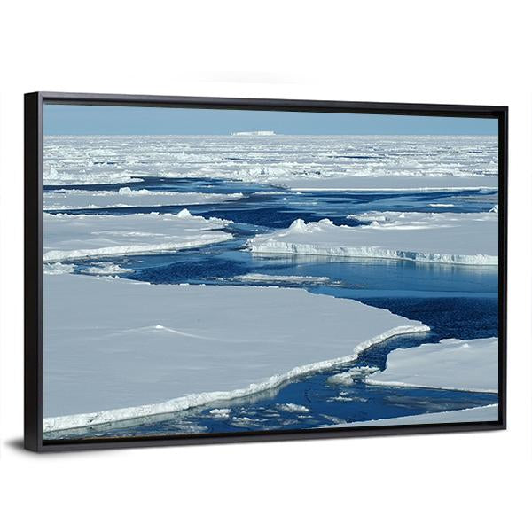 Antarctic Pack Ice Canvas Wall Art-3 Horizontal-Gallery Wrap-25" x 16"-Tiaracle