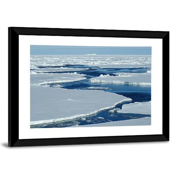 Antarctic Pack Ice Canvas Wall Art-3 Horizontal-Gallery Wrap-25" x 16"-Tiaracle