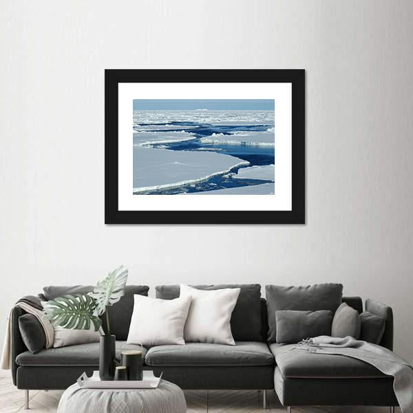 Antarctic Pack Ice Canvas Wall Art-3 Horizontal-Gallery Wrap-25" x 16"-Tiaracle