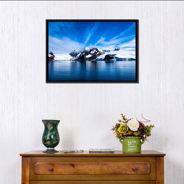 Antarctica Natural Beauty Canvas Wall Art-1 Piece-Floating Frame-24" x 16"-Tiaracle