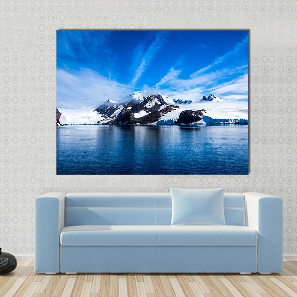 Antarctica Natural Beauty Canvas Wall Art-1 Piece-Gallery Wrap-48" x 32"-Tiaracle