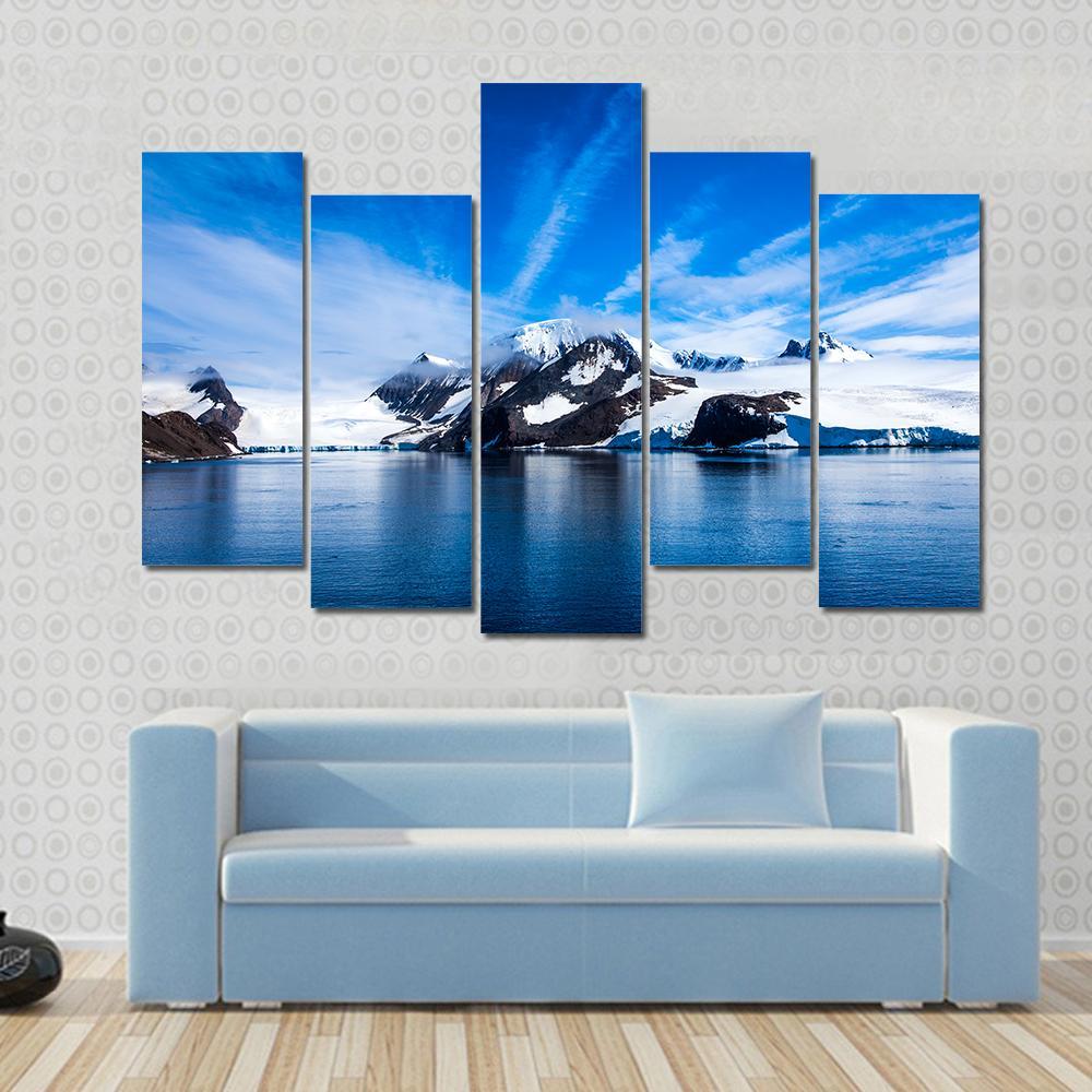 Antarctica Natural Beauty Canvas Wall Art-5 Pop-Gallery Wrap-47" x 32"-Tiaracle