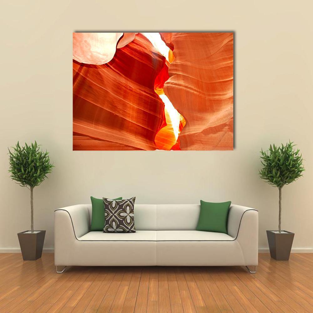 Antelop Canyon In Arizona Canvas Wall Art-1 Piece-Gallery Wrap-48" x 32"-Tiaracle