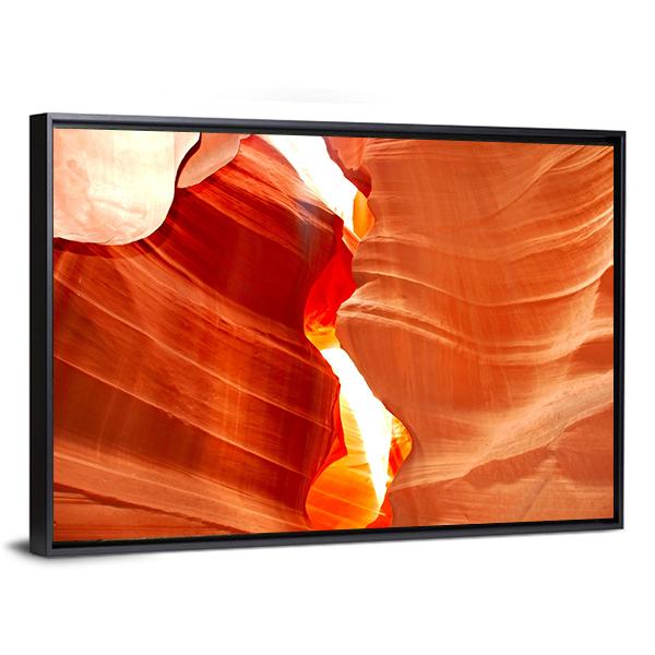 Antelop Canyon In Arizona Canvas Wall Art-3 Horizontal-Gallery Wrap-25" x 16"-Tiaracle