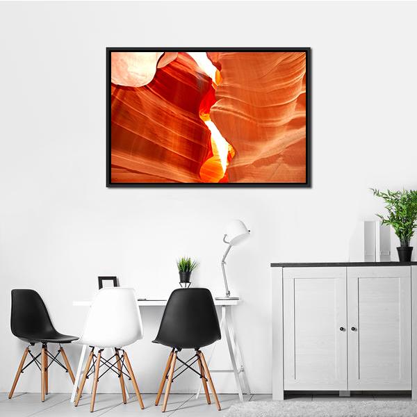 Antelop Canyon In Arizona Canvas Wall Art-3 Horizontal-Gallery Wrap-25" x 16"-Tiaracle