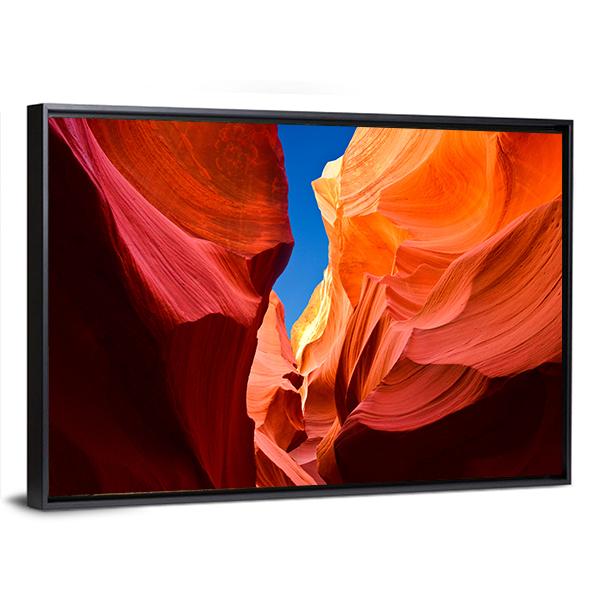 Antelope Canyon Arizona Canvas Wall Art-3 Horizontal-Gallery Wrap-25" x 16"-Tiaracle