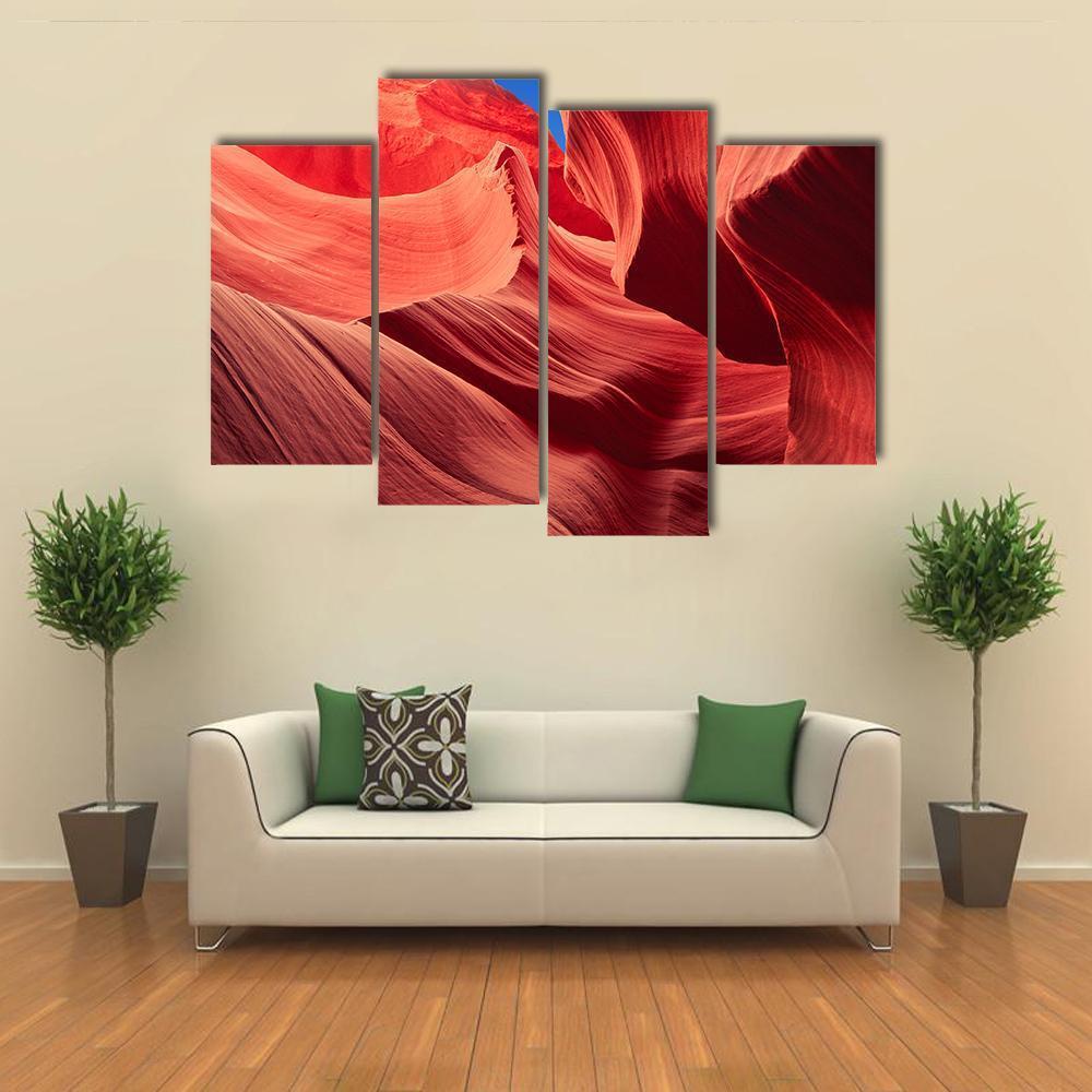 Antelope Canyon Grand Canyon Arizona Canvas Wall Art-4 Pop-Gallery Wrap-50" x 32"-Tiaracle