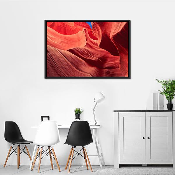 Antelope Canyon Grand Canyon Arizona Canvas Wall Art-1 Piece-Floating Frame-24" x 16"-Tiaracle