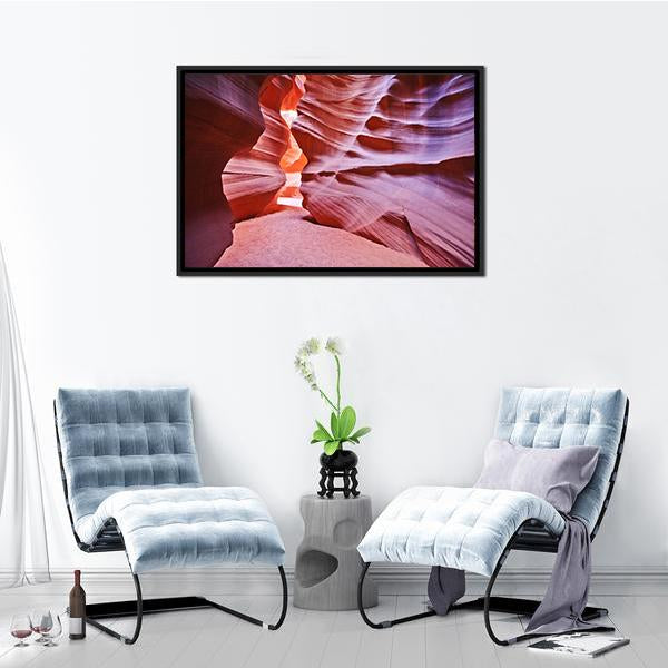 Antelope Canyon USA Canvas Wall Art-3 Horizontal-Gallery Wrap-25" x 16"-Tiaracle