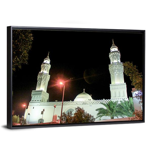 Aqsa Mosque Saudi Canvas Wall Art-3 Horizontal-Gallery Wrap-25" x 16"-Tiaracle