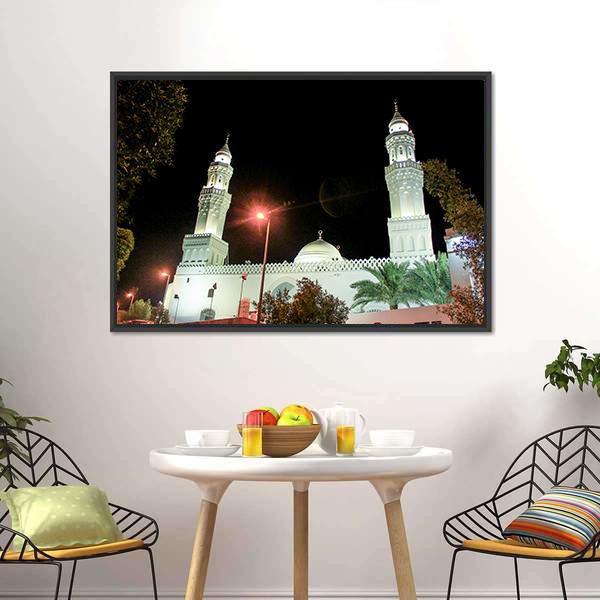 Aqsa Mosque Saudi Canvas Wall Art-3 Horizontal-Gallery Wrap-25" x 16"-Tiaracle