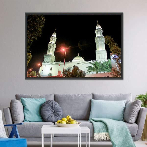 Aqsa Mosque Saudi Canvas Wall Art-3 Horizontal-Gallery Wrap-25" x 16"-Tiaracle