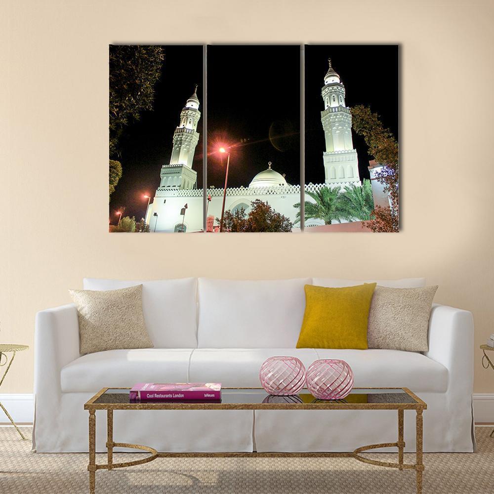 Aqsa Mosque Saudi Canvas Wall Art-3 Horizontal-Gallery Wrap-37" x 24"-Tiaracle