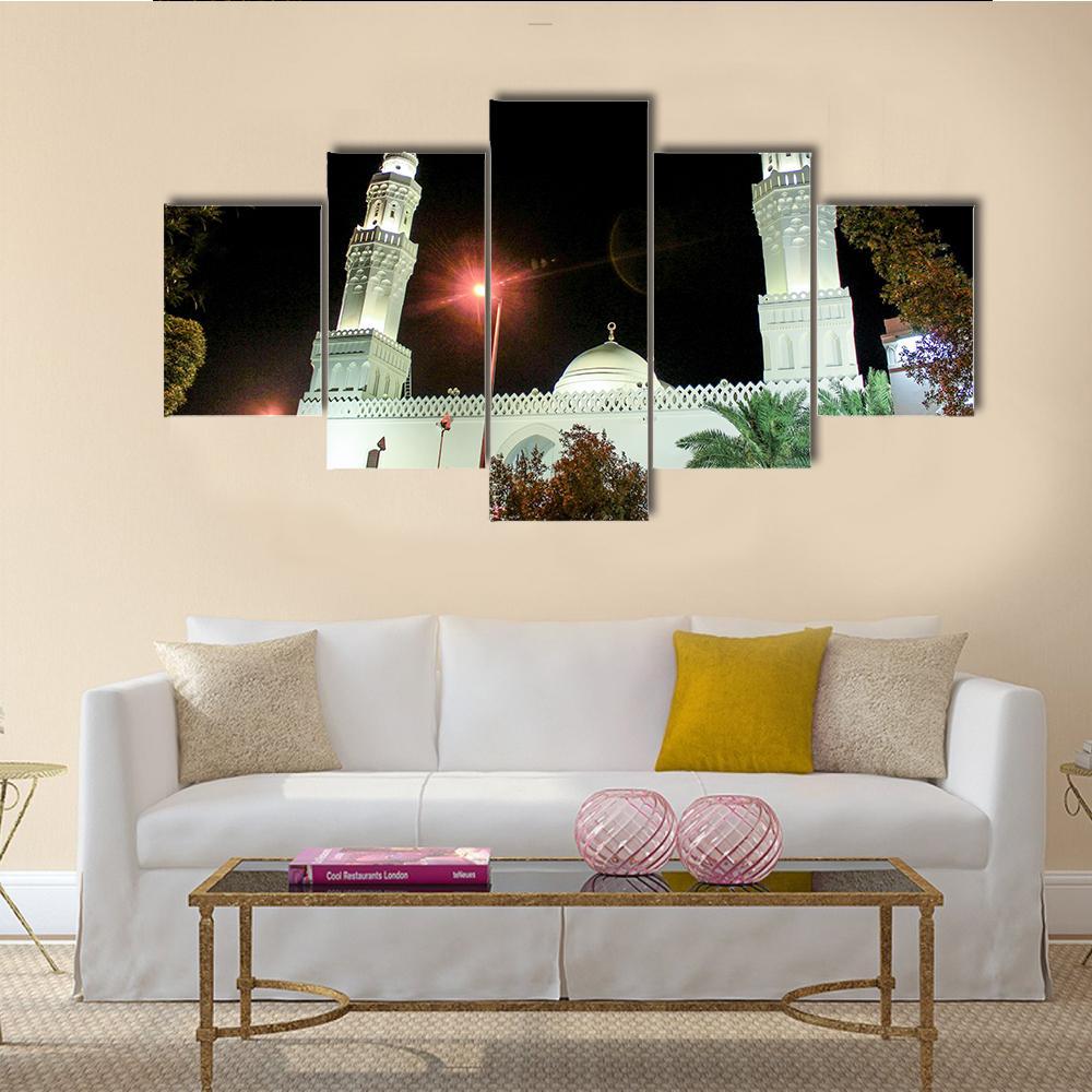 Aqsa Mosque Saudi Canvas Wall Art-5 Star-Gallery Wrap-62" x 32"-Tiaracle