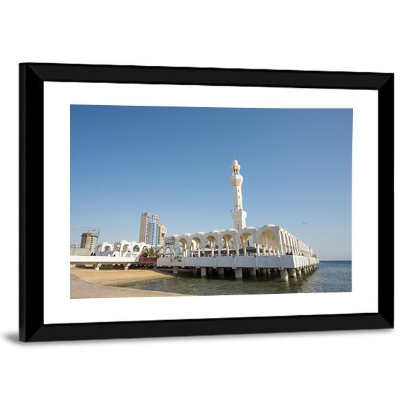 Ar Rahmah Mosque Jeddah Canvas Wall Art-3 Horizontal-Gallery Wrap-25" x 16"-Tiaracle