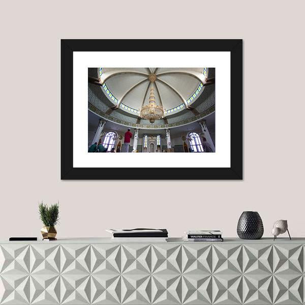 Ar Rahmah Mosque Jeddah Canvas Wall Art-3 Horizontal-Gallery Wrap-25" x 16"-Tiaracle