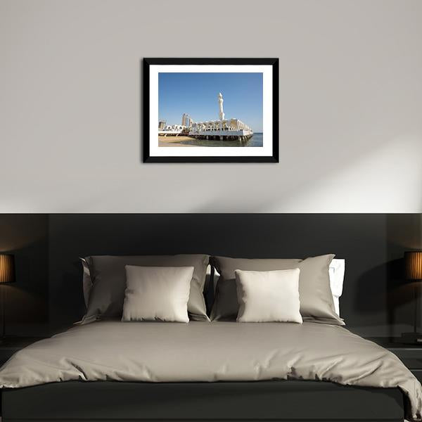 Ar Rahmah Mosque Jeddah Canvas Wall Art-3 Horizontal-Gallery Wrap-25" x 16"-Tiaracle