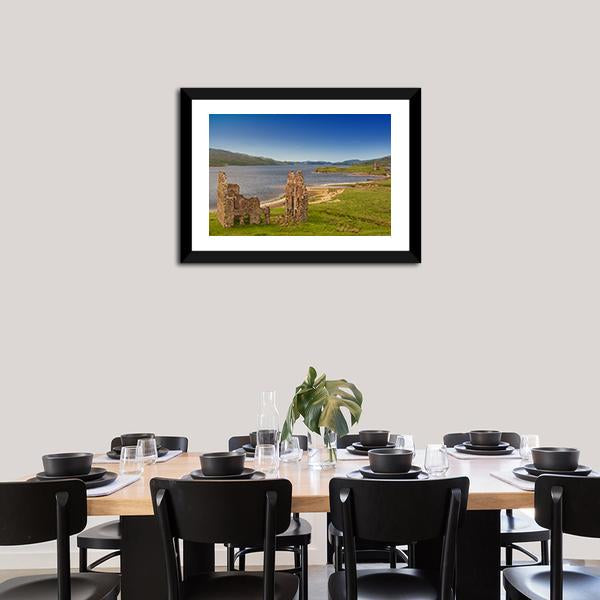 Ardvreck Castle Canvas Wall Art-3 Horizontal-Gallery Wrap-25" x 16"-Tiaracle