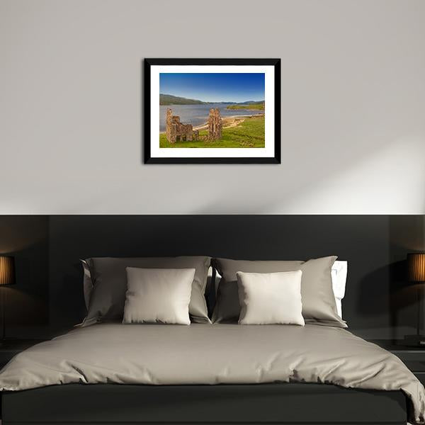 Ardvreck Castle Canvas Wall Art-3 Horizontal-Gallery Wrap-25" x 16"-Tiaracle