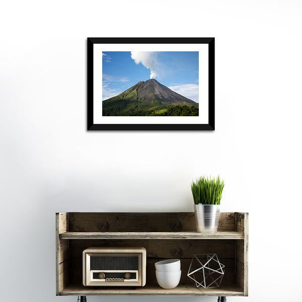 Arenal Volcano Costa Rica Canvas Wall Art-1 Piece-Framed Print-20" x 16"-Tiaracle