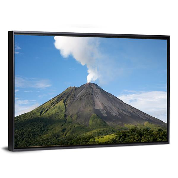 Arenal Volcano Costa Rica Canvas Wall Art-3 Horizontal-Gallery Wrap-25" x 16"-Tiaracle