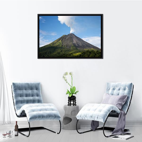 Arenal Volcano Costa Rica Canvas Wall Art-3 Horizontal-Gallery Wrap-25" x 16"-Tiaracle