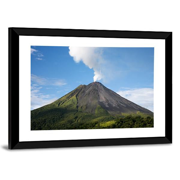 Arenal Volcano Costa Rica Canvas Wall Art-3 Horizontal-Gallery Wrap-25" x 16"-Tiaracle