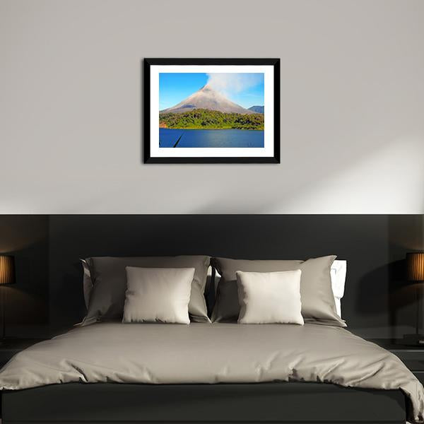 Arenal Volcano In Costa Rica Canvas Wall Art-3 Horizontal-Gallery Wrap-25" x 16"-Tiaracle