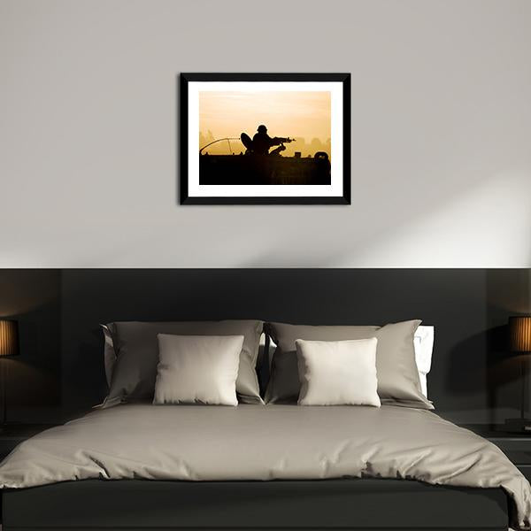 Soldier Preparing His Tank Canvas Wall Art-3 Horizontal-Gallery Wrap-25" x 16"-Tiaracle