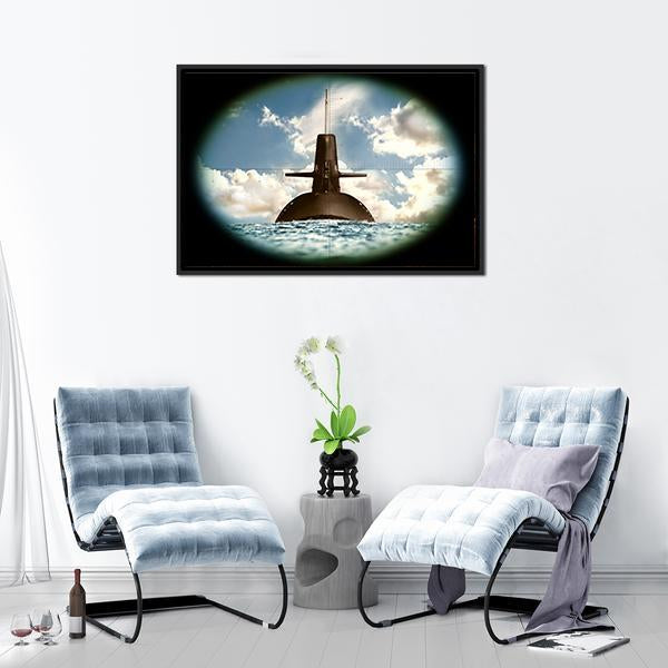 Army Weapon On Land Sea Canvas Wall Art-3 Horizontal-Gallery Wrap-25" x 16"-Tiaracle