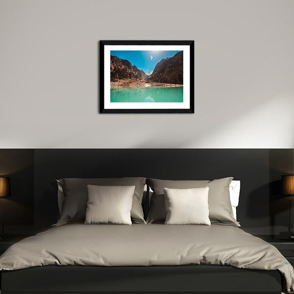 Attabad Lake Pakistan Canvas Wall Art-3 Horizontal-Gallery Wrap-25" x 16"-Tiaracle