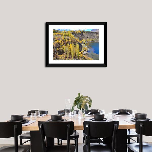 Phander Lake In Autumn Canvas Wall Art-3 Horizontal-Gallery Wrap-25" x 16"-Tiaracle