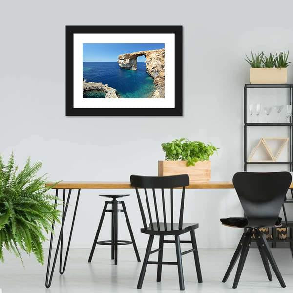Azure Window Canvas Wall Art-3 Horizontal-Gallery Wrap-25" x 16"-Tiaracle
