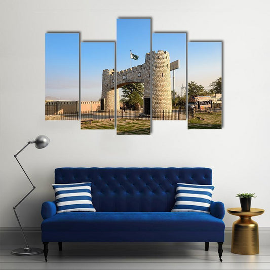 Bab-E-Khyber Pakistan Canvas Wall Art-5 Pop-Gallery Wrap-47" x 32"-Tiaracle