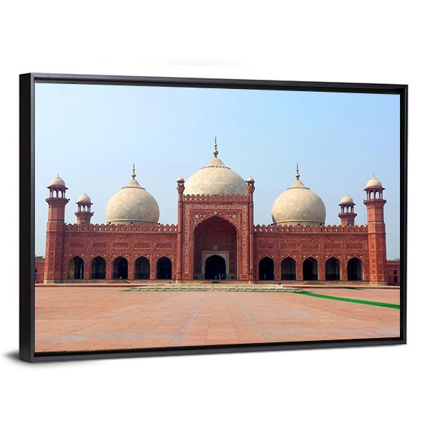 Badshahi Mosque Canvas Wall Art-3 Horizontal-Gallery Wrap-25" x 16"-Tiaracle