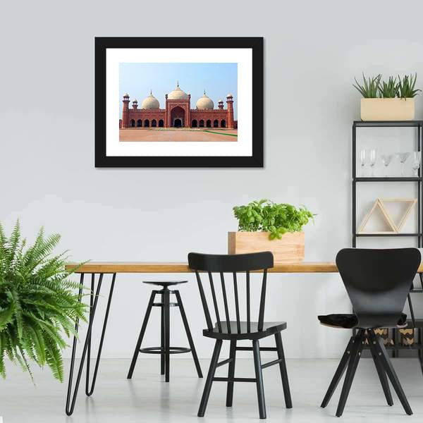 Badshahi Mosque Canvas Wall Art-3 Horizontal-Gallery Wrap-25" x 16"-Tiaracle