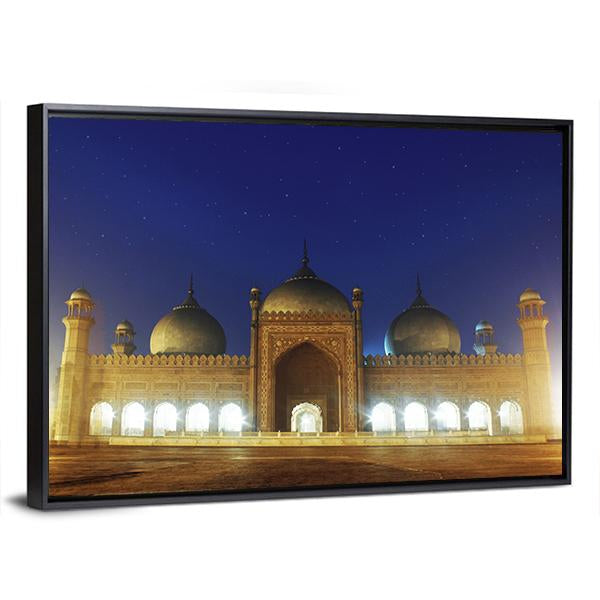 Badshahi Mosque Lahore Canvas Wall Art-3 Horizontal-Gallery Wrap-25" x 16"-Tiaracle