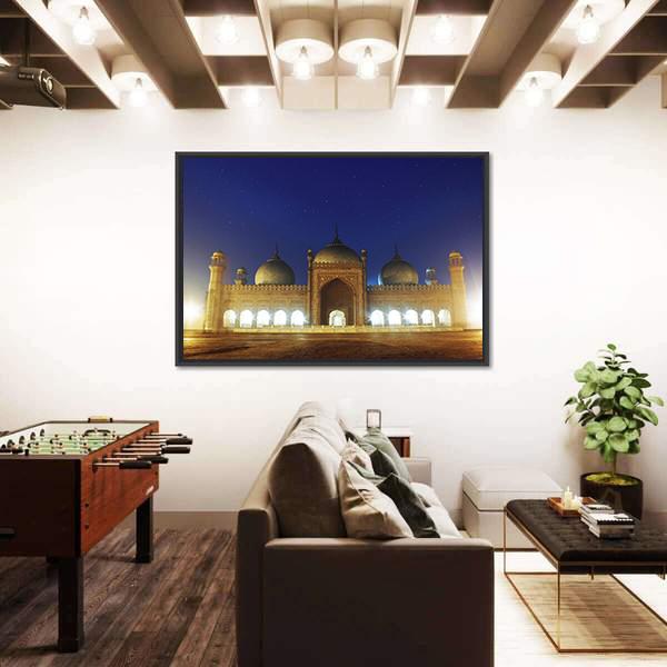 Badshahi Mosque Lahore Canvas Wall Art-3 Horizontal-Gallery Wrap-25" x 16"-Tiaracle