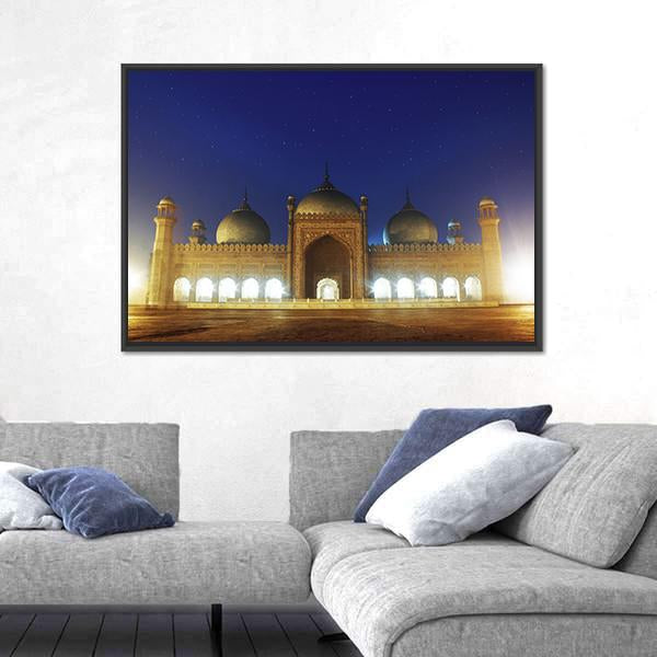 Badshahi Mosque Lahore Canvas Wall Art-3 Horizontal-Gallery Wrap-25" x 16"-Tiaracle